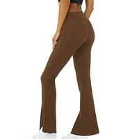 Joga hlače za žene na rasprodaji Plus size ženske lepršave hlače tajice za vježbanje visokog struka rastezljive