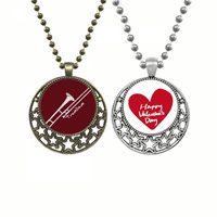 Glazbeni klasični instrument ogrlica privjesak za privjesak muške ženske valentine lanac
