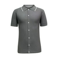 Muška majica, bluze, Rasprodaja, Plus size, modne muške majice kratkih rukava s običnim gumbima, modne casual