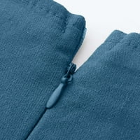 Ženske hlače Ljeto ležerno čvrsto džepni romper kratki rukavi s V-izrezom labavi kombinezoni i laneni kombinezoni