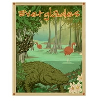 Nacionalni park Everglades od Old Red Truck Canvas Art