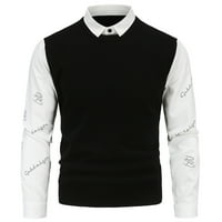 Muški jesensko-zimski topli džemperi Top-US majica s printom dvodijelni džemper Top-US lijepa košulja