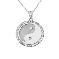 Ogrlica s privjeskom od srebra od srebra: privjesak od lanca od 20 inča