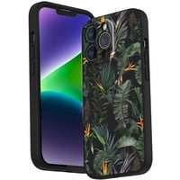 Tamno-tropsko-botanično-ptice-paradise-floralni telefon, deginirano za iPhone Pro case muškarce, fleksibilni silikonski