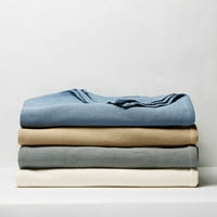 Bolji domovi i vrtovi čisti pamučni tkani tkani krevet s dvostrukim krevetom u sivoj boji