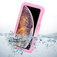 Premium vodootporan zapečaćena tvrda futrola za Apple iPhone XS MA s plastičnim poklopcem zaslona za plivanje,