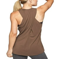 Natrag križni joga prsluk za prsluk za ženske majice bez rukava Košulje okruglih vrata Top Lounge joga sportski