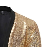 Muške jakne za muškarce-kardigan s dugim rukavima, popularni ležerni Muški kaputi s okruglim vratom, zlato