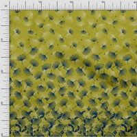 Georgette viskoza limeta zelena Tkanina umjetnički cvjetni Paneli za šivanje rukotvorina otisci na tkanini širine