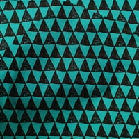Pamučna poplin tkanina u geometrijskim blokovima, tkanina s printom širine inča
