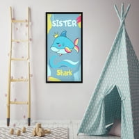 Neugodni stilovi sestrinskog morskog plakata zidna umjetnost djevojke dekor dekor tiska