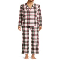 Derek Heart Notch Obitelj Odjel za ovratnik odgovara pidžami set