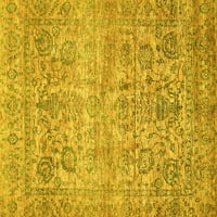 Tradicionalni unutarnji tepisi pravokutnog oblika u istočnom stilu u žutoj boji, 6' 9'