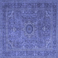 Tvrtka alt pere u stroju pravokutne tradicionalne perzijske plave prostirke za unutarnje prostore, 5' 8'