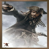 Diesne Pirati s Kariba: Na kraju svijeta - zidni plakat Jack vrapca s gumbima, 22.375 34