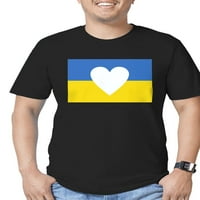 CAFEPRESS - Ukrajinska majica za srce - Muška majica opremljena