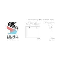 Stupell Industries maslačak botanički obrisi grafičke umjetničke galerije grafičke umjetnosti zamotane platno