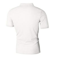 Muške bluze i košulje na kopčanje, muške ljetne Ležerne košulje s odbijenim ovratnikom, jednobojne majice za vježbanje