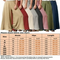 Ženske hlače u donjem dijelu leđa, jednobojne hlače širokih nogavica, mekane ljetne ružičaste hlače u donjem dijelu