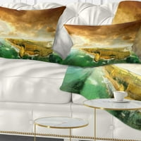 DesignArt Great Ocean Road Australia Green - Moderni jastuk za bacanje morskog pejzaža - 12x20