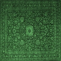 Tradicionalne pravokutne perzijske prostirke u smaragdno zelenoj boji tvrtke, 7' 9'