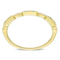 10K Vintage jubilarni prsten od smaragda i dijamanata Od smaragda od smaragda