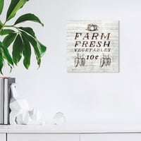 Wynwood Studio Printins Farma svježe povrće hrana i kuhinja povrće zidno umjetničko platno print smeđa 12x12