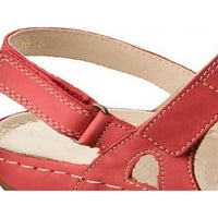 Elegantne ženske ravne sandale sa širokim remenom za gležanj, ljetne cipele na plaži s otvorenim prstima za ležerne