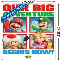 Braća Super Mario. Filmski zidni plakat naša velika avantura, 22.375 34