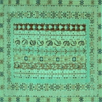 Tradicionalni pravokutni perzijski tepisi u tirkizno plavoj boji tvrtke, 2' 3'