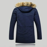 Zimski kaput, jakna s patentnim zatvaračem, zimska odjeća s toplom kapuljačom, muška odjeća Na otvorenom, debeli