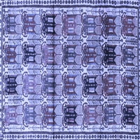 Tradicionalni pravokutni perzijski tepisi u plavoj boji koji se mogu prati u perilici, tvrtke iz inch, 4' 6'