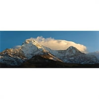 Snježne planine Hunchuli lanac Annapurna Himalaja Nepal ispis plakata, 9