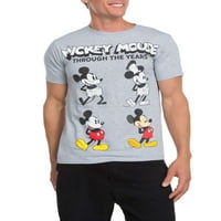 Mickey Mouse's Evolution Muška majica s kratkim rukavima za kratke rukave, do veličine 3xl