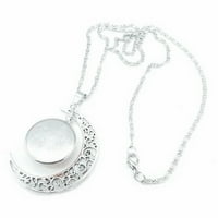 Muxika zviježđa Ogrlica Mjesečeva srebrna Ogrlica s nakitom Silver Perfect Pokloni za Majčin dan prisutni za žene