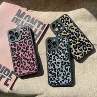 Toyella Leopard Glitter pliš za kućište mobilnih telefona Silikonski all-inclusive Anti-Drop B iPhone11