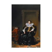 Zaštitni znak likovne umjetnosti 'Portret dame' platnene umjetnosti Thomas de Keyser