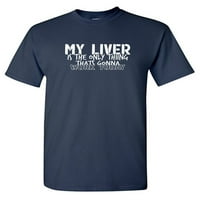 Moja jetra je jedina stvar sarkastični humor grafička novost smiješna majica za mlade