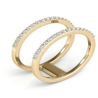 Aonejewelry 0. Karat dijamantski modni prsten u 10k žutom zlatu