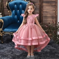 Odeerbi djeca haljina djevojčica bez rukava princeza haljina cvjetna haljina za rep suknja tutu suknja mreža mreža