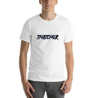 Thatcher Slasher Style Style Pamuk majica s nedefiniranim darovima