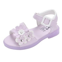 Sandale za djevojčice princezine cipele dječja mašna s otvorenim prstima mekani potplat slomljene cvjetne sandale
