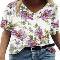 Ženska majica u obliku kroja u obliku slova A. I. ljetni vrhovi majica kratkih rukava udoban pulover radna majica