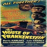 Ispis filmskog plakata kuća Frankensteina - članak 5993