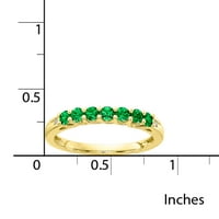 Karatni smaragdni dijamantni prsten od žutog zlata koji je izradio laboratorij M.