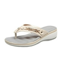 Izbor / ženske Ležerne ljetne sandale sa supinatorom; japanke na platformi; klinaste sandale s ukrasnom metalnom