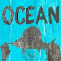 Ispis plakata plavi ocean Sheldona Louisa