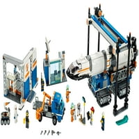 Skup igračaka za izgradnju gradske svemirske rakete i prijevoza
