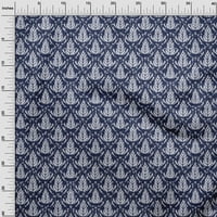 pamučni poplin Keper Plava Azijska tiskana tkanina materijal za haljinu Tkanina s otiskom širine dvorišta