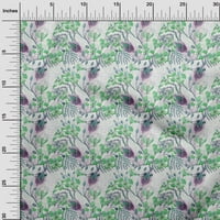 tkanina od Georgette, rajona u zelenoj boji, tkanina za šivanje s cvjetnim printom iz Australije, širok raspon
